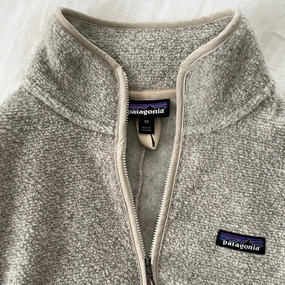 Patagonia Jackets \u0026 Coats | Patagonia Womens Half Zip Reclaimed Fleece Pullover | Color: Tan | Size: Xs | Sarah_Lanette's Closet